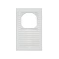 Kratka 175x295 mm PVC do pochłaniaczy z wejściem kwadratowym