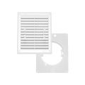 Kratka wentylacyjna 175x215 mm PVC z wyjściem rurowym