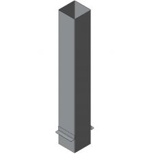 Przedłużenie komina prostokątne 1mb gr.0,8mm