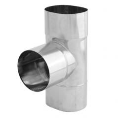Trójnik 90° żaroodporny owalny SPIROFLEX 130x240mm gr.1,0mm