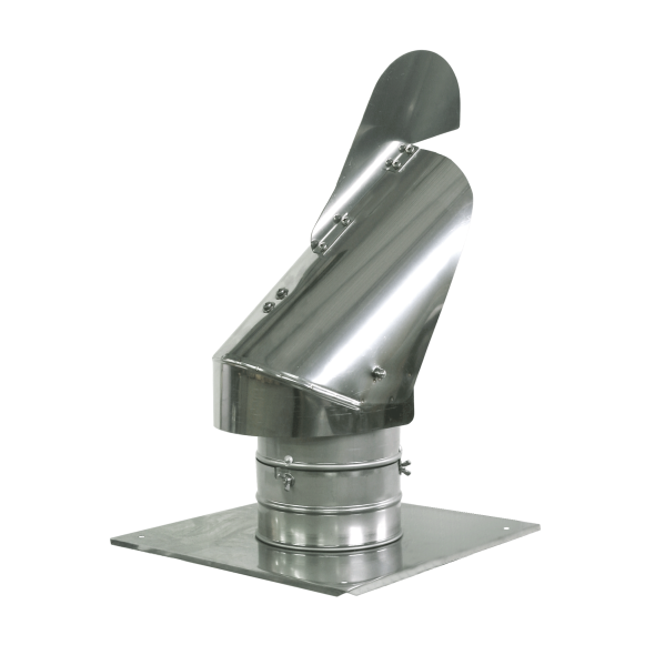 Nasada samonastawna Rotoflex "płetwa" Ø 180mm z płytą dachową SPIROFLEX