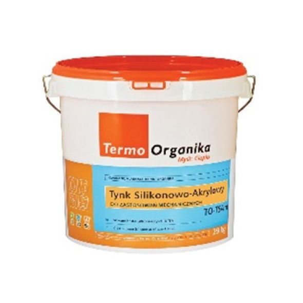 TERMO ORGANIKA tynk silikonowo-akrylowy TO-TSAm do aplikacji mechanicznej, 29 kg