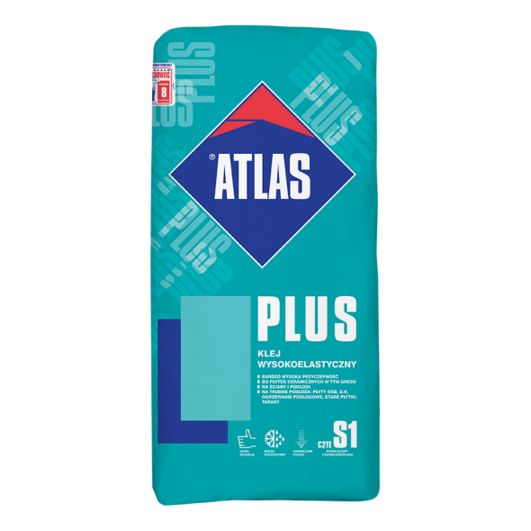 Elastyczny klej do płytek ATLAS PLUS, 10 kg