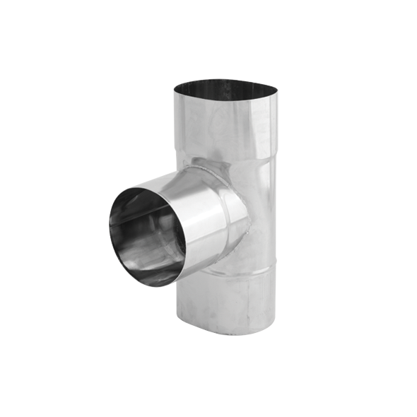 Trójnik 90° żaroodporny owalny SPIROFLEX 120x215mm gr.1,0mm